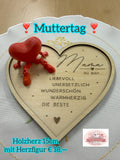 Herz 15 cm  - Mama mit Herzfigur